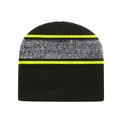 USA-Made Variegated Striped Beanie Thumbnail