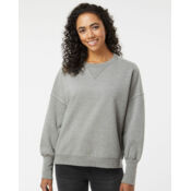 Women's Sueded Fleece Crewneck Sweatshirt Thumbnail