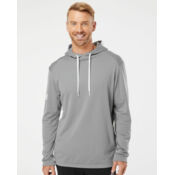 Men's Textured Mixed Media Midweight Hooded Sweatshirt Thumbnail