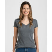 Women's Poly-Rich V-Neck T-Shirt Thumbnail