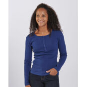 Women's Harper Long Sleeve Henley Thumbnail
