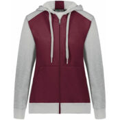 Women's Eco Revive™ Three-Season Triblend Fleece Full-Zip Hooded Sweatshirt Thumbnail