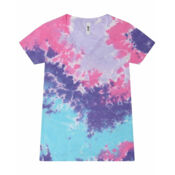 Women's Tie-Dyed V-Neck T-Shirt Thumbnail