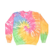Unisex Tie-Dyed Fleece Crewneck Sweatshirt Thumbnail