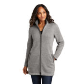 Women's Arc Sweater Fleece Long Jacket Thumbnail