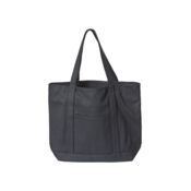 XL Zippered Cotton Canvas Resort Tote Thumbnail