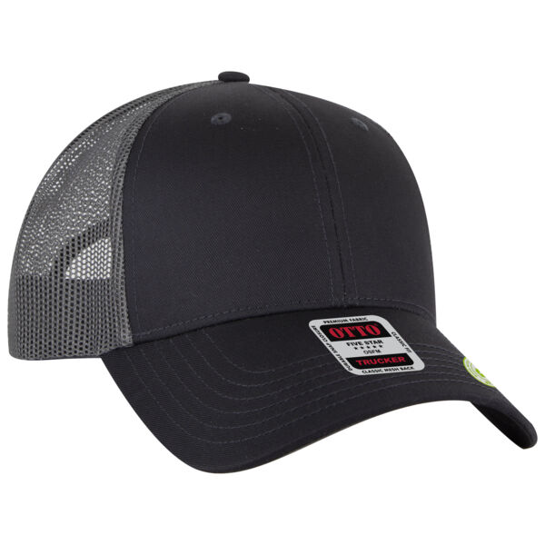 OTTO CAP 6 Panel Low Profile Mesh Back Trucker Hat Thumbnail