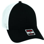OTTO CAP "OTTO FLEX" Fitted 6 Panel Low Profile Mesh Back Trucker Hat Thumbnail