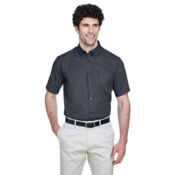 Men's Optimum Short Sleeve Twill Dress Shirt Thumbnail