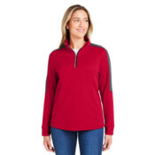 Women's Market Snag Protect Mesh Colorblock Quarter-Zip Pullover Thumbnail
