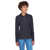 Women's Pima Piqué Long Sleeve Polo Thumbnail