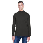 Unisex Sueded Jersey Mock Neck T-Shirt Thumbnail