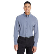 Men's CrownLux Performance® Tonal Mini Check Woven Dress Shirt Thumbnail