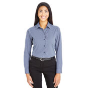 Women's CrownLux Performance® Tonal Mini Check Woven Dress Shirt Thumbnail
