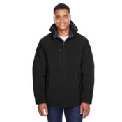 Men's Glacier Insulated Three-Layer Fleece Soft Shell Hood Jacket with Detachable Hood Thumbnail
