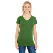 Women's Cross Dye V-Neck T-Shirt Thumbnail