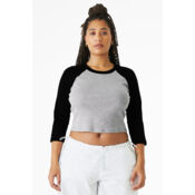 Women's Micro Rib 3/4 Raglan Baby Tee Thumbnail