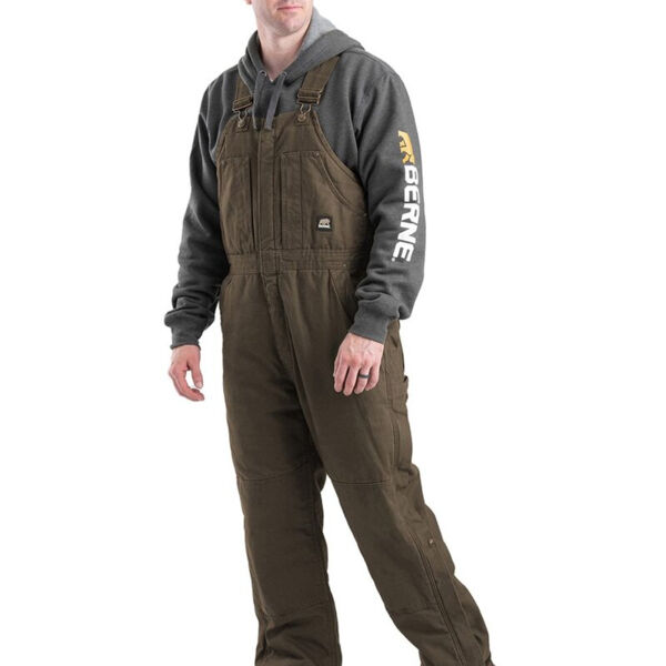 Men's Heartland Insulated Washed Duck Bib Overall Thumbnail
