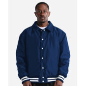 Unisex Collared Varsity Jacket Thumbnail
