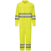 Men's Tall Hi-Vis Deluxe Coverall with Reflective Trim - CoolTouch® 2 - 7 oz. Thumbnail