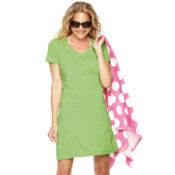 Women's Fine Jersey V-Neck Coverup Thumbnail