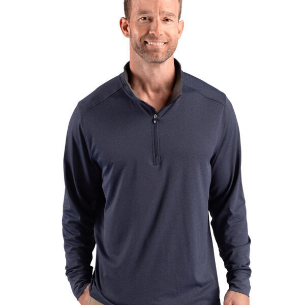 Cutter & Buck Forge Recycled Four-Way Stretch Mens Big & Tall Quarter Zip Pullover Thumbnail