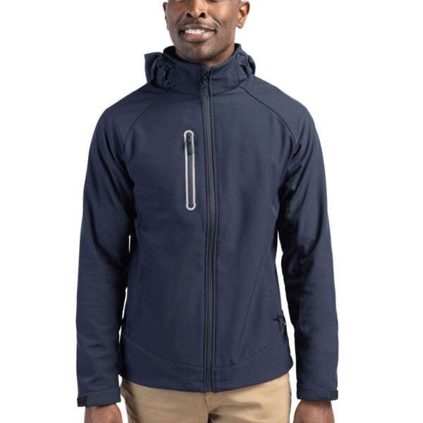 Clique Milford Waterproof Softshell Full Zip Hooded Mens Jacket Thumbnail