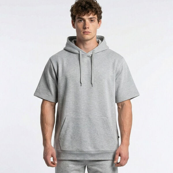 Pennant Fleece Short Sleeve Hoodie Thumbnail