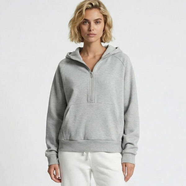 Pennant Womens Half-Zip Hoodie Thumbnail