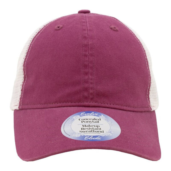 Women's Peached Twill Mesh Back Cap Thumbnail
