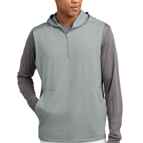 Sport Wick ® Stretch Sleeveless Hooded 1/4 Zip Thumbnail