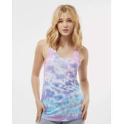Women's Tie-Dyed Racerback Tank Top Thumbnail
