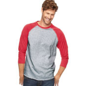 Men's Baseball Fine Jersey Three-Quarter Sleeve Tee Thumbnail