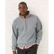 Unisex Super Sweats NuBlend® Quarter-Zip Cadet Collar Sweatshirt Thumbnail