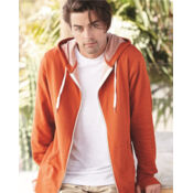 Unisex Heathered French Terry Full-Zip Hooded Sweatshirt Thumbnail