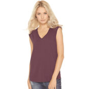 Women's Festival Sleeveless Deep V-Neck T-Shirt Thumbnail