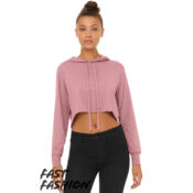 Women’s Triblend Crop Long Sleeve Hoodie Thumbnail