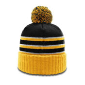 Stripe Pom Cuffed Beanie Thumbnail
