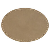 3 " x 2 " Oval  Laserable Leatherette Patch with Adhesive Thumbnail