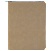 9 1/2" x 12"  Zipper Laserable Leatherette Portfolio with Notepad Thumbnail