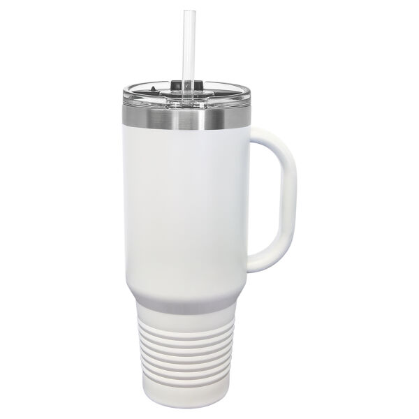Polar Camel 40 oz. Travel Mug with Handle, Straw Included Thumbnail