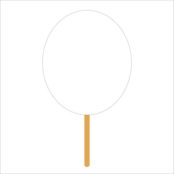 Large Face Cut-out Fans Thumbnail