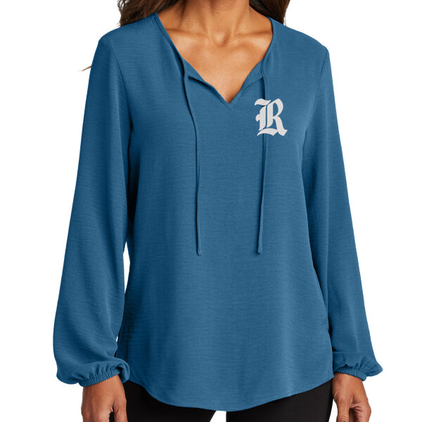 Rogers  - Women's Textured Crepe Blouse Thumbnail